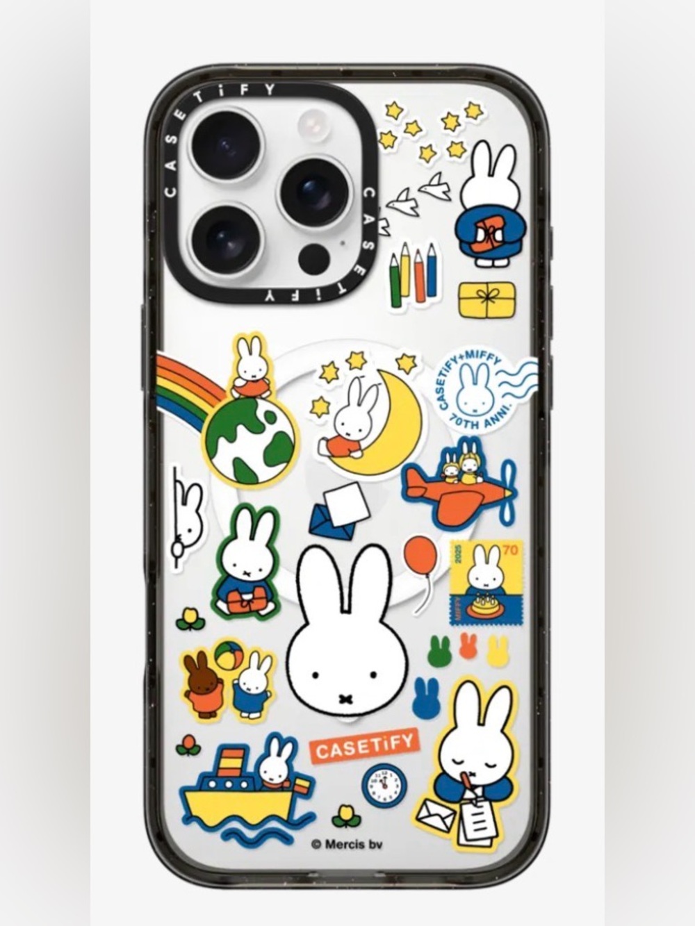 MagSafe Casetify Miffy Sticker Collage Clear iPhone Case